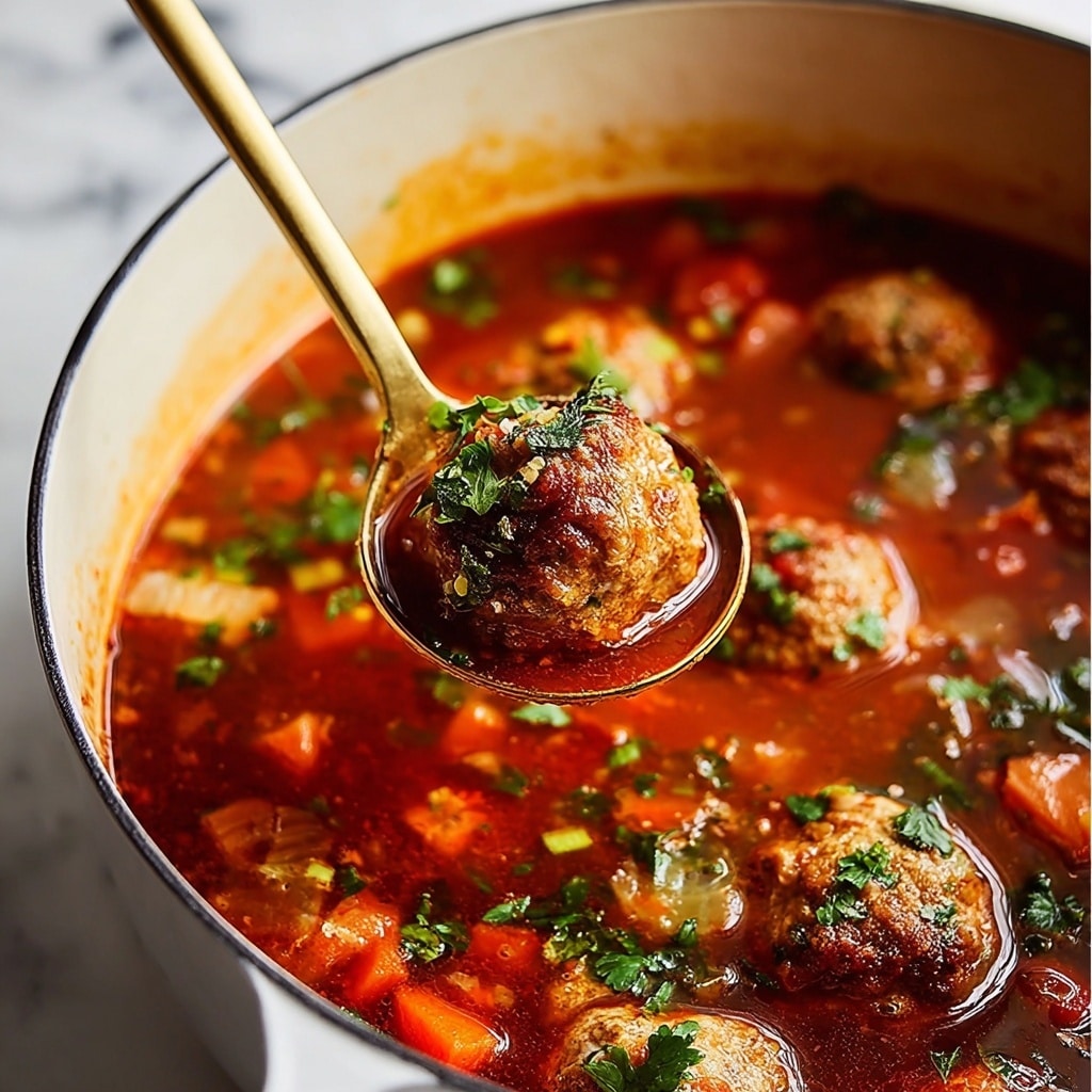 Italian Meatball Soup Recipe - Recipe Image