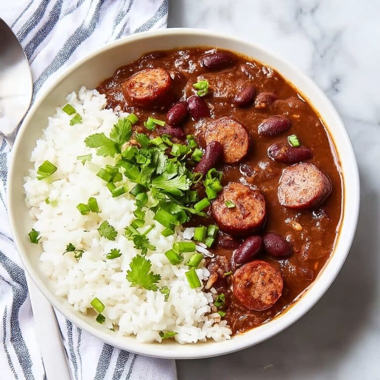Creole Red Beans and Rice with Andouille Sausage Recipe