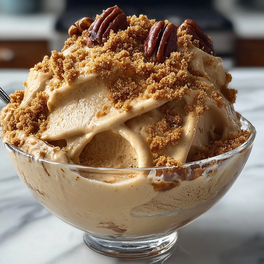 Pumpkin Pecan Frozen Yogurt Recipe - Recipe Image