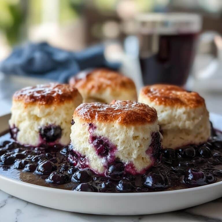 Delicious Blueberry Butter Swim Biscuits