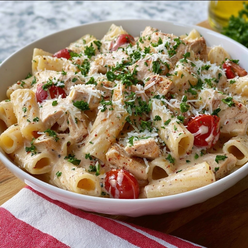 Baked Boursin Cajun Chicken Pasta Recipe