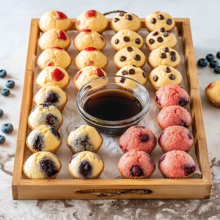 Mini Pancake Muffins with Optional Fruit and Chocolate Toppings Recipe