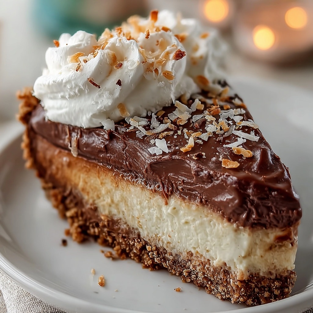 No-Bake German Chocolate Pie Recipe - Recipe Image