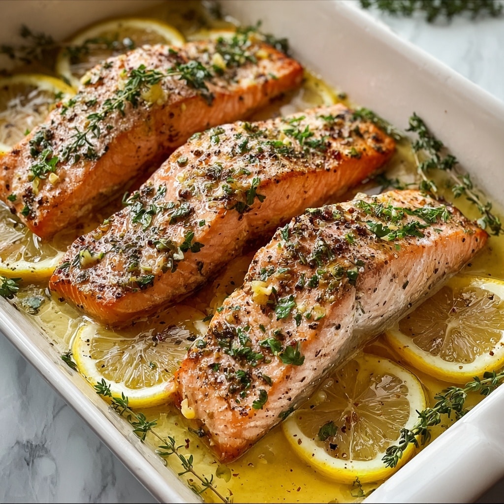 Oven-Baked Lemon Herb Salmon for Effortless Deliciousness Recipe - Recipe Image