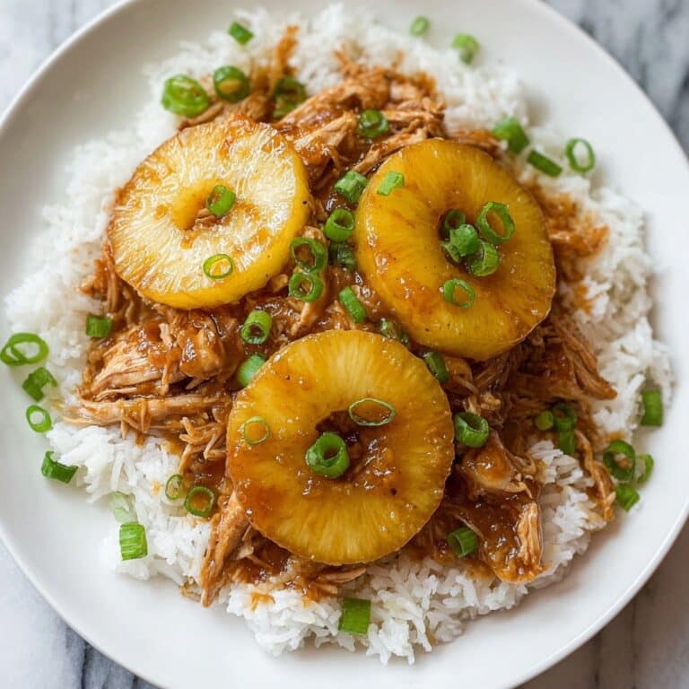 4-Ingredient Slow Cooker Chicken & Cream Cheese with Pineapple Rings Recipe
