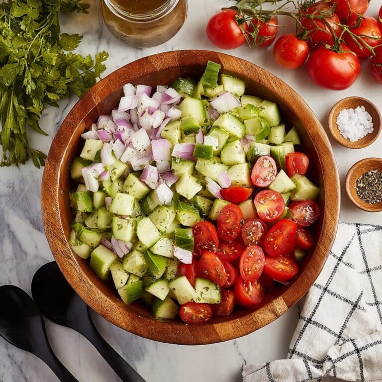 Cucumber Tomato Avocado Salad Recipe