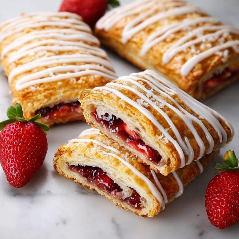 Easy Strawberry Toaster Strudels with Icing Recipe