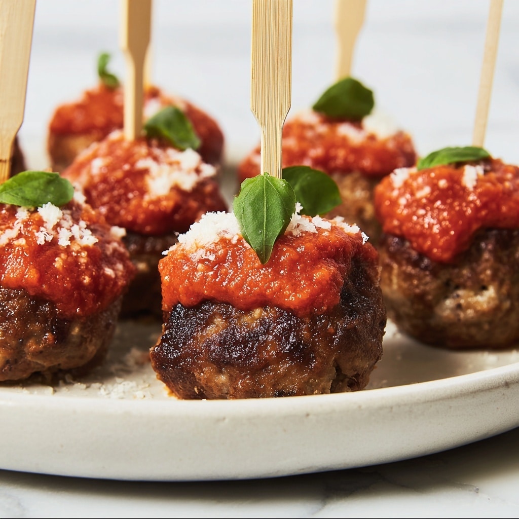 Mozzarella Stuffed Vegetarian Meatball Bites Recipe