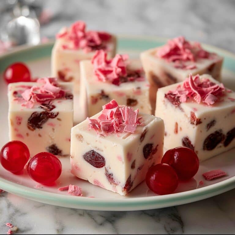 White Chocolate Cherry Fudge Recipe