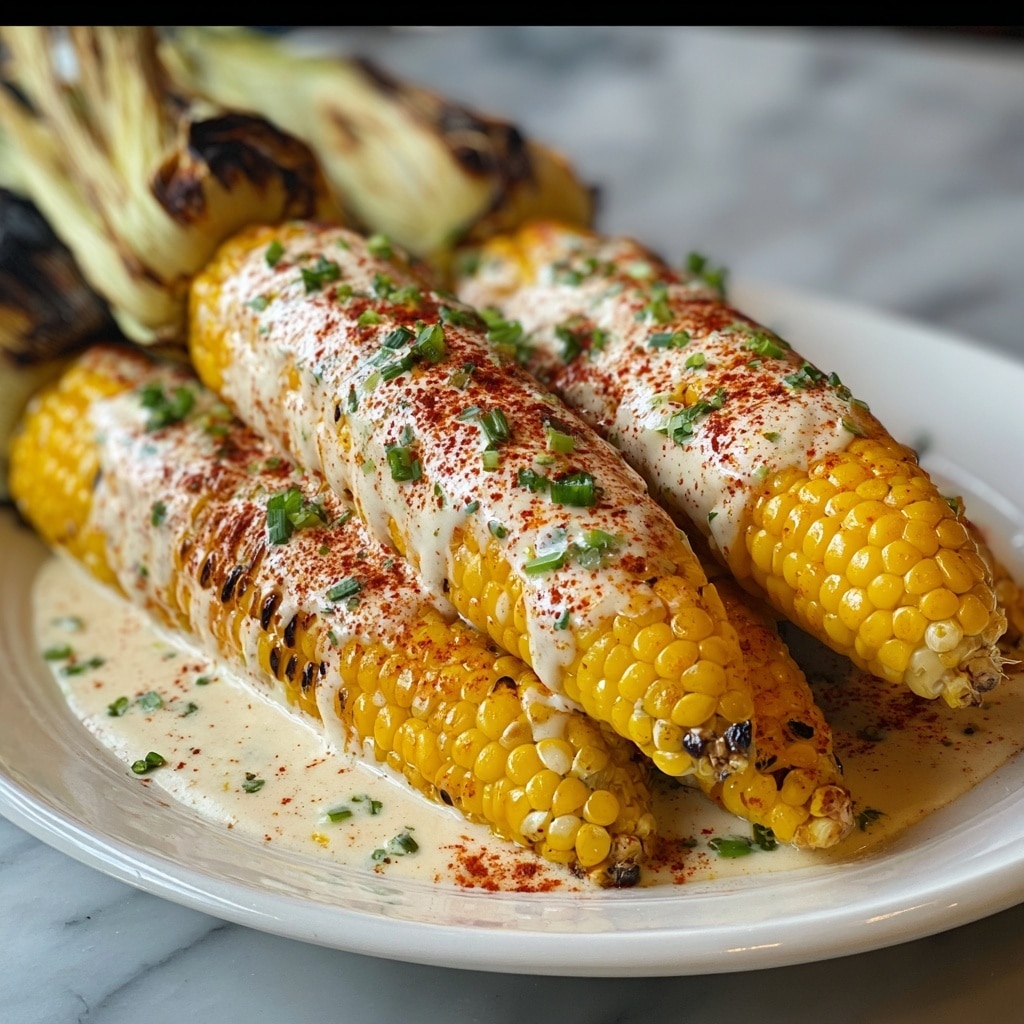 Cheesy Garlic Butter Corn on the Cob Recipe - Recipe Image