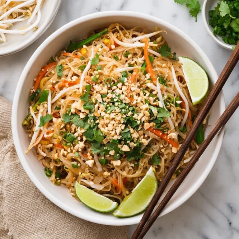 Vegetable Pad Thai with Rice Noodles Recipe