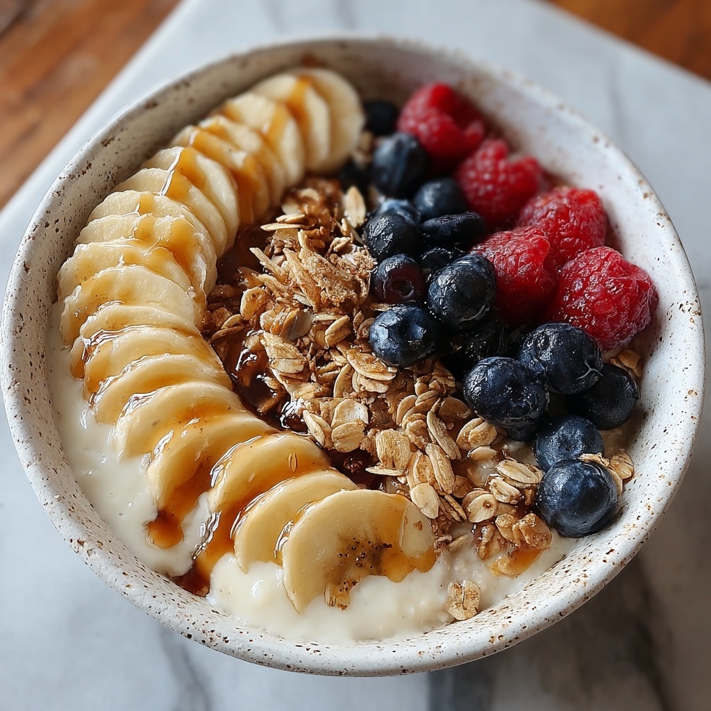 Caramelized Banana Split Overnight Oats Recipe - Recipe Image