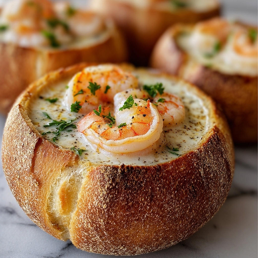 Stuffed Seafood Bread Bowl Recipe