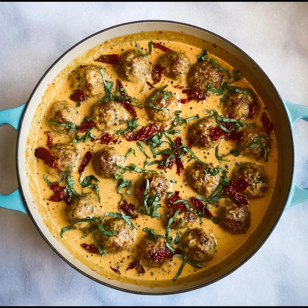 Marry Me Chicken Meatballs Recipe - Recipe Image