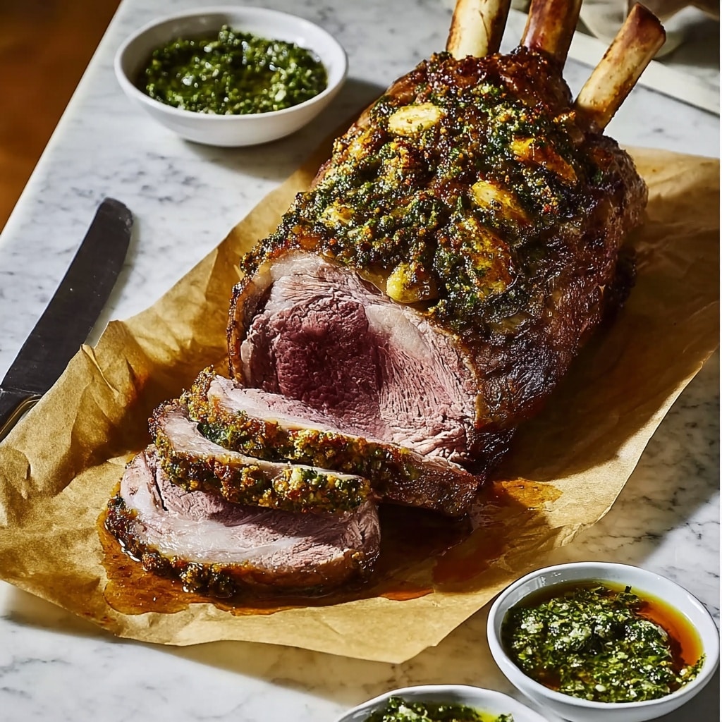 Buttermilk Brined Lamb With Mint and Pistachio Relish Recipe - Recipe Image