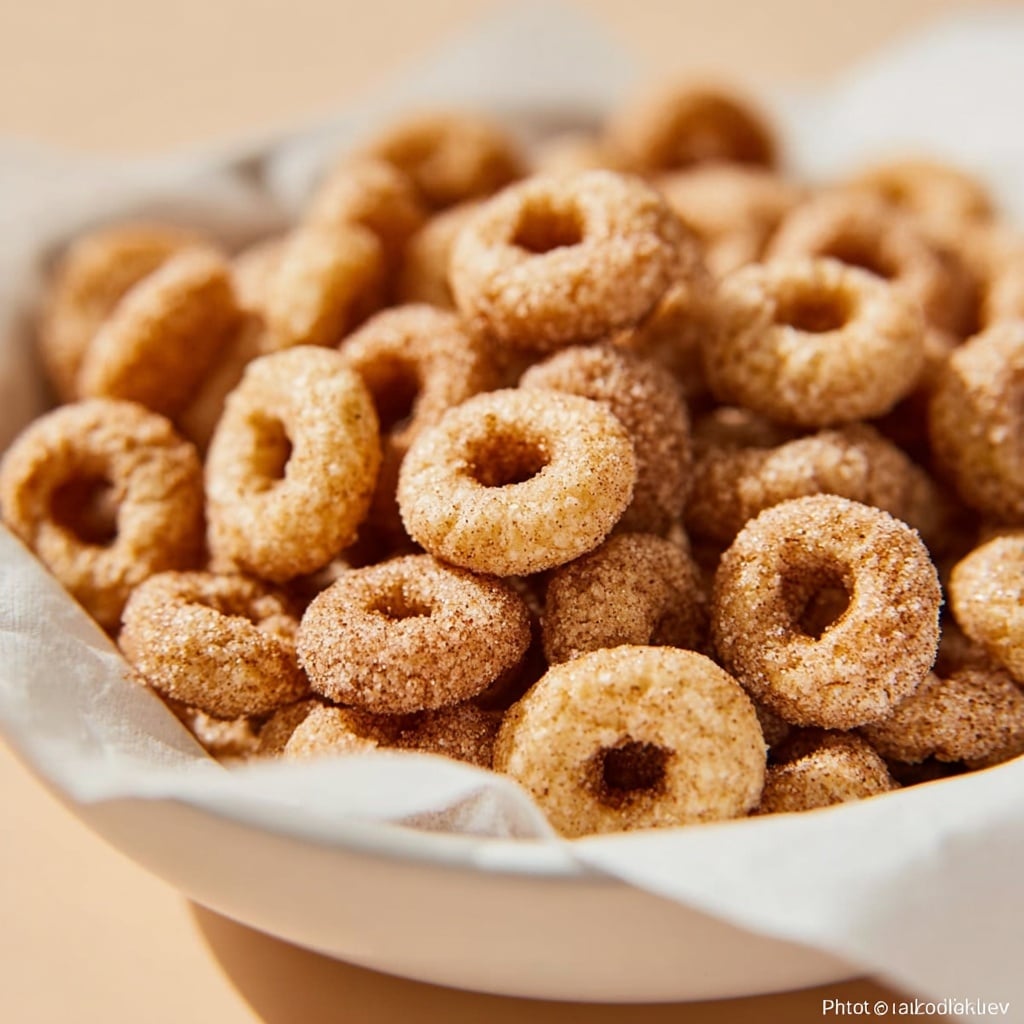 Mini Doughnut Hot Buttered Cheerios Recipe - Recipe Image