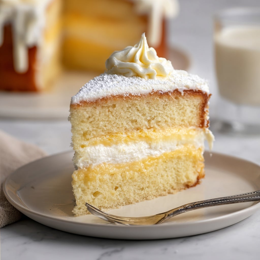 Vanilla Custard Cake Recipe