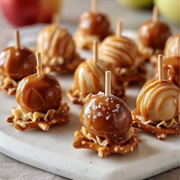 Caramel Apple Pretzel Bites Recipe