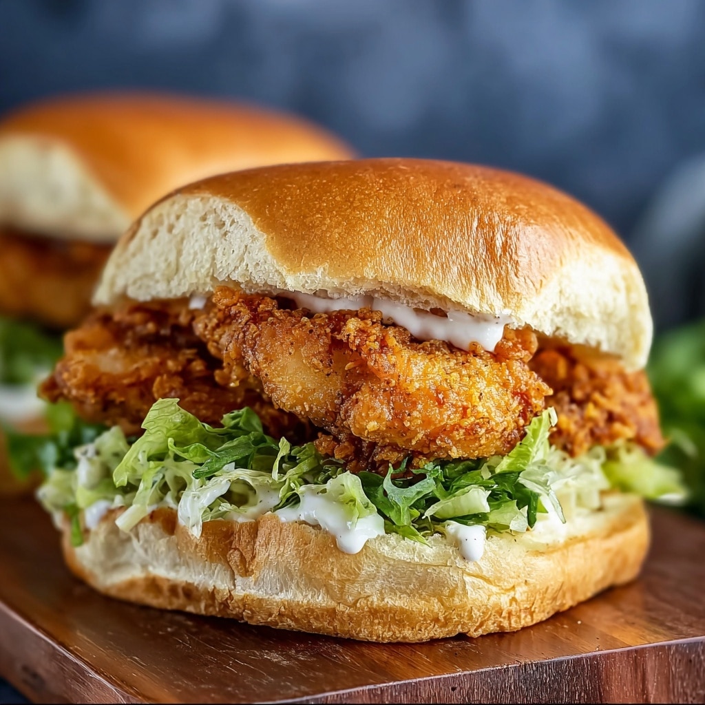 Easy Crispy Chicken Caesar Sandwich for Lunch Bliss! - Recipe Image
