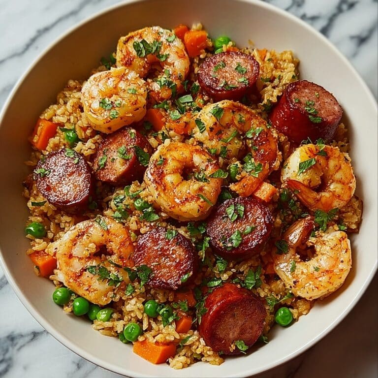 Sausage, Shrimp, and Rice Skillet Recipe