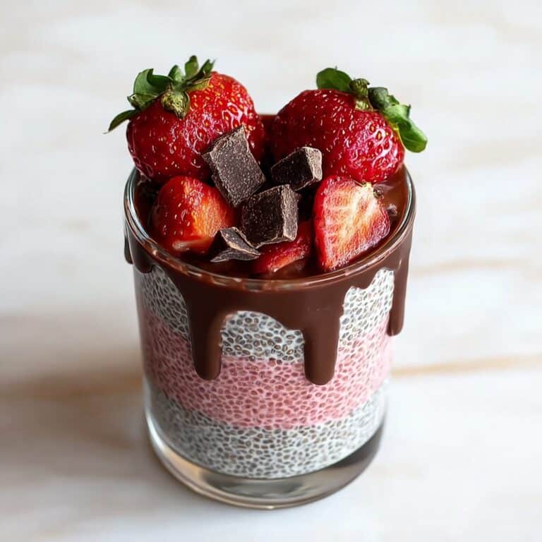 Chocolate-Covered Strawberry Chia Pudding Recipe