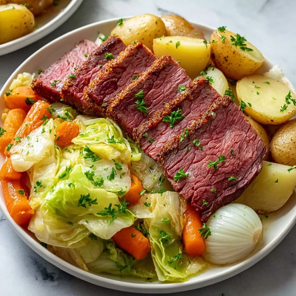 Easy Corned Beef and Cabbage Sheet Pan Recipe - Recipe Image