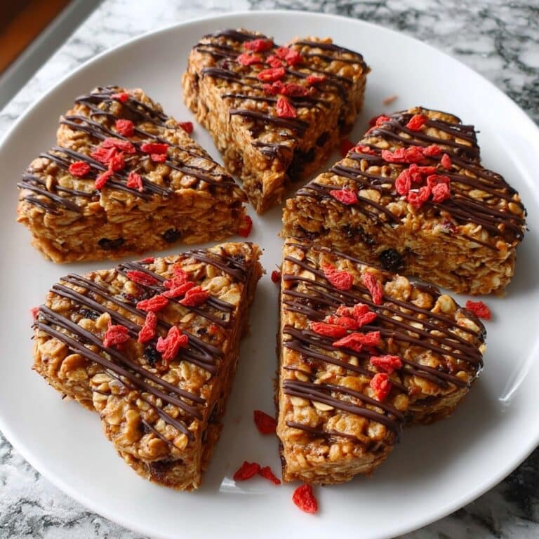 Crunchy Granola Heart Bars Recipe