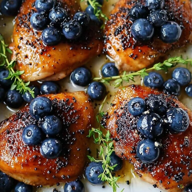 Savory Blueberry Thyme Chicken for a Quick Dinner Delight Recipe