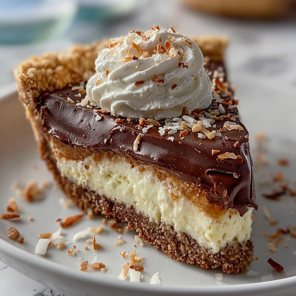 No-Bake German Chocolate Pie Recipe - Recipe Image