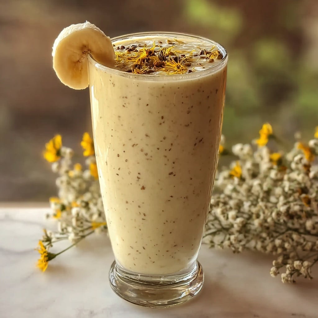 Banana Chamomile Tea Smoothie for a Soothing Sip Recipe - Recipe Image