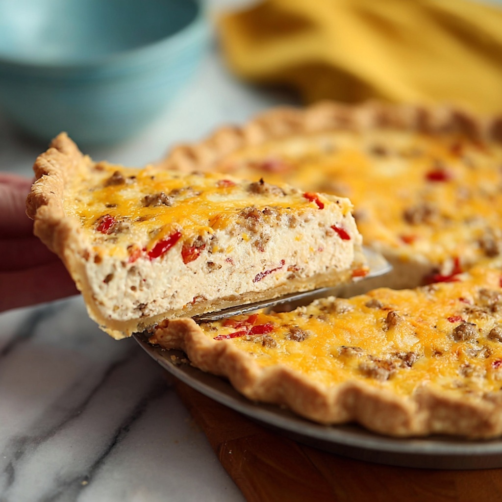 Bacon and Pimento Cheese Quiche Recipe - Recipe Image