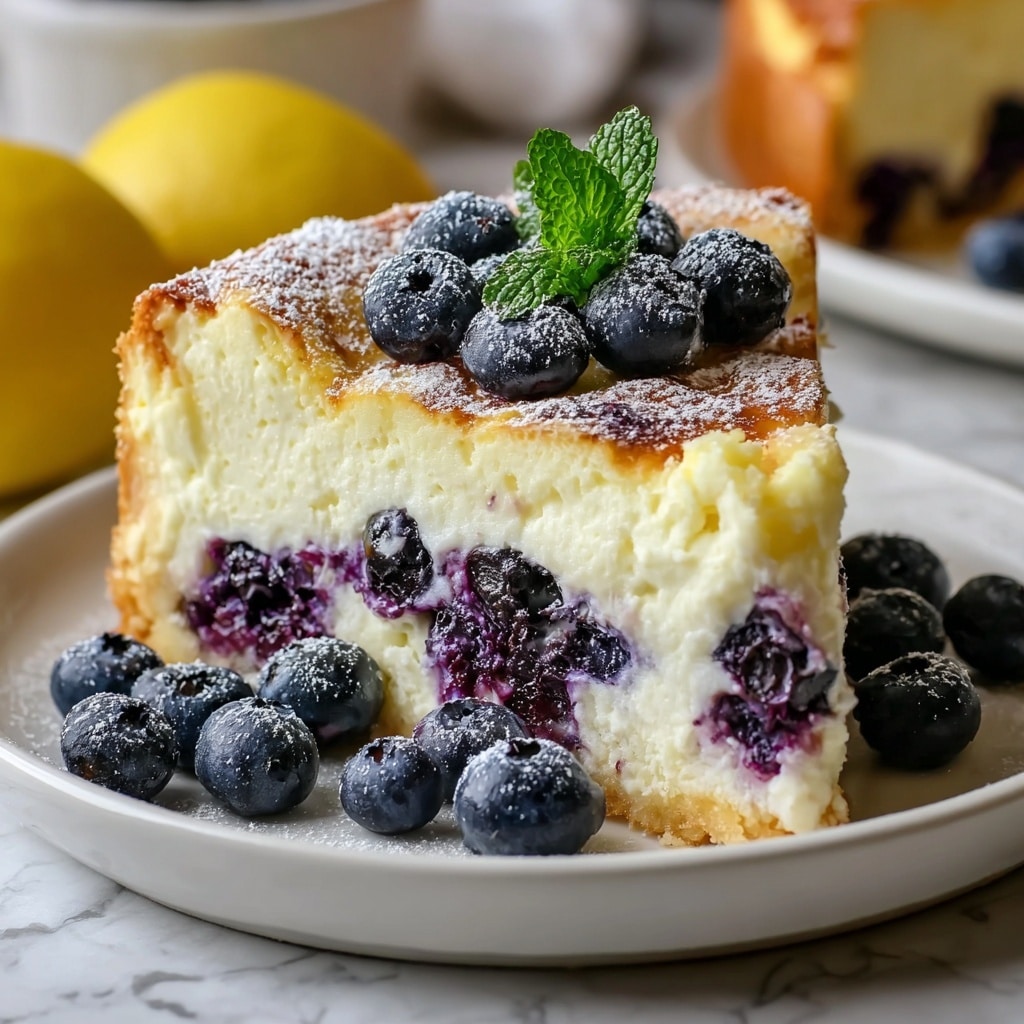 High-Protein Lemon Blueberry Breakfast Bake with Cottage Cheese Recipe