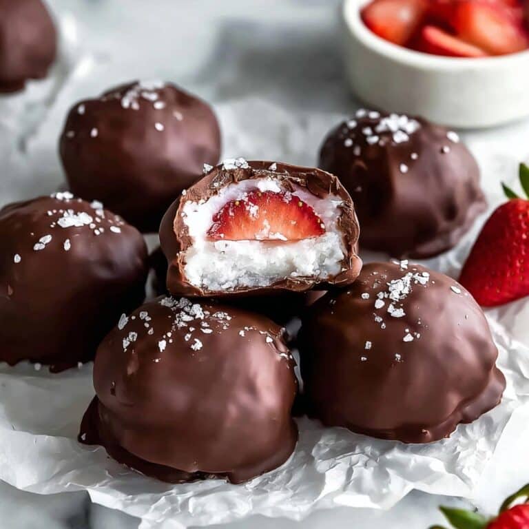 Chocolate Strawberry Frozen Yogurt Bites Recipe