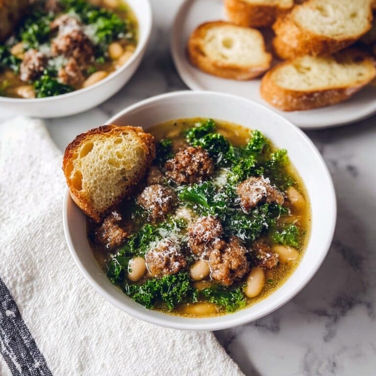 Turkey Sausage, Kale, and White Bean Soup Recipe