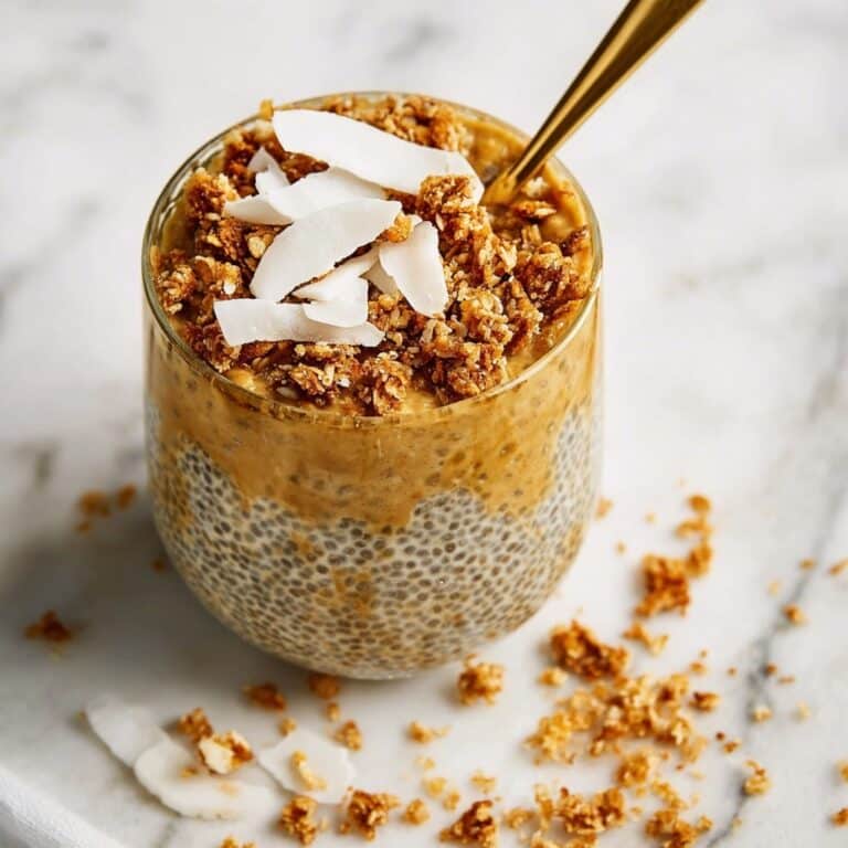 Mango Lassi Chia Pudding with Sticky Walnut Crumble Recipe