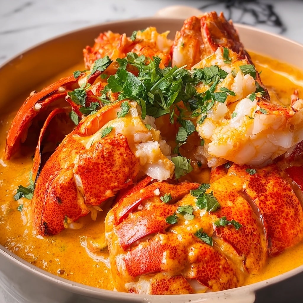 Creamy Spicy Lobster Pasta Recipe - Recipe Image