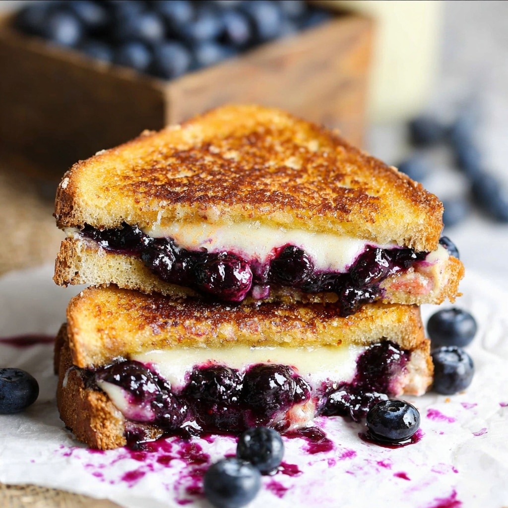Blueberry Brie Grilled Cheese Recipe - Recipe Image