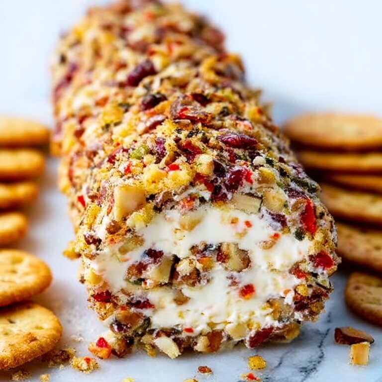 Easy Cranberry Pistachio Cheese Log Recipe