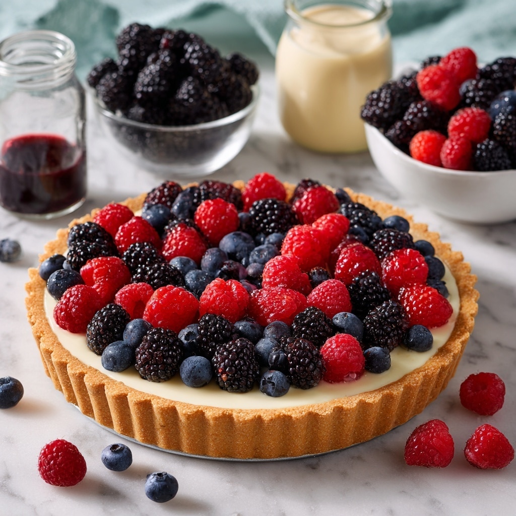 Mixed Berry Tart with Custard Filling Recipe - Recipe Image