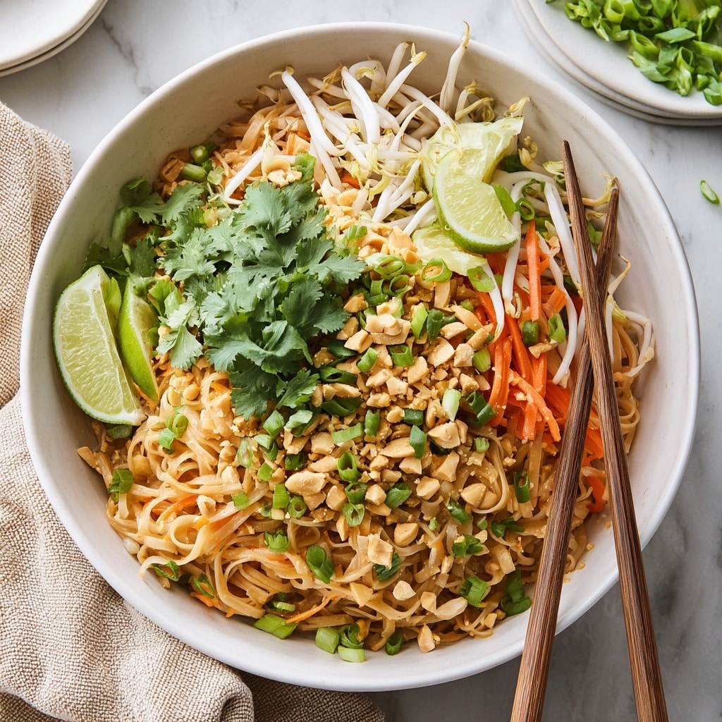 Vegetable Pad Thai with Rice Noodles Recipe - Recipe Image