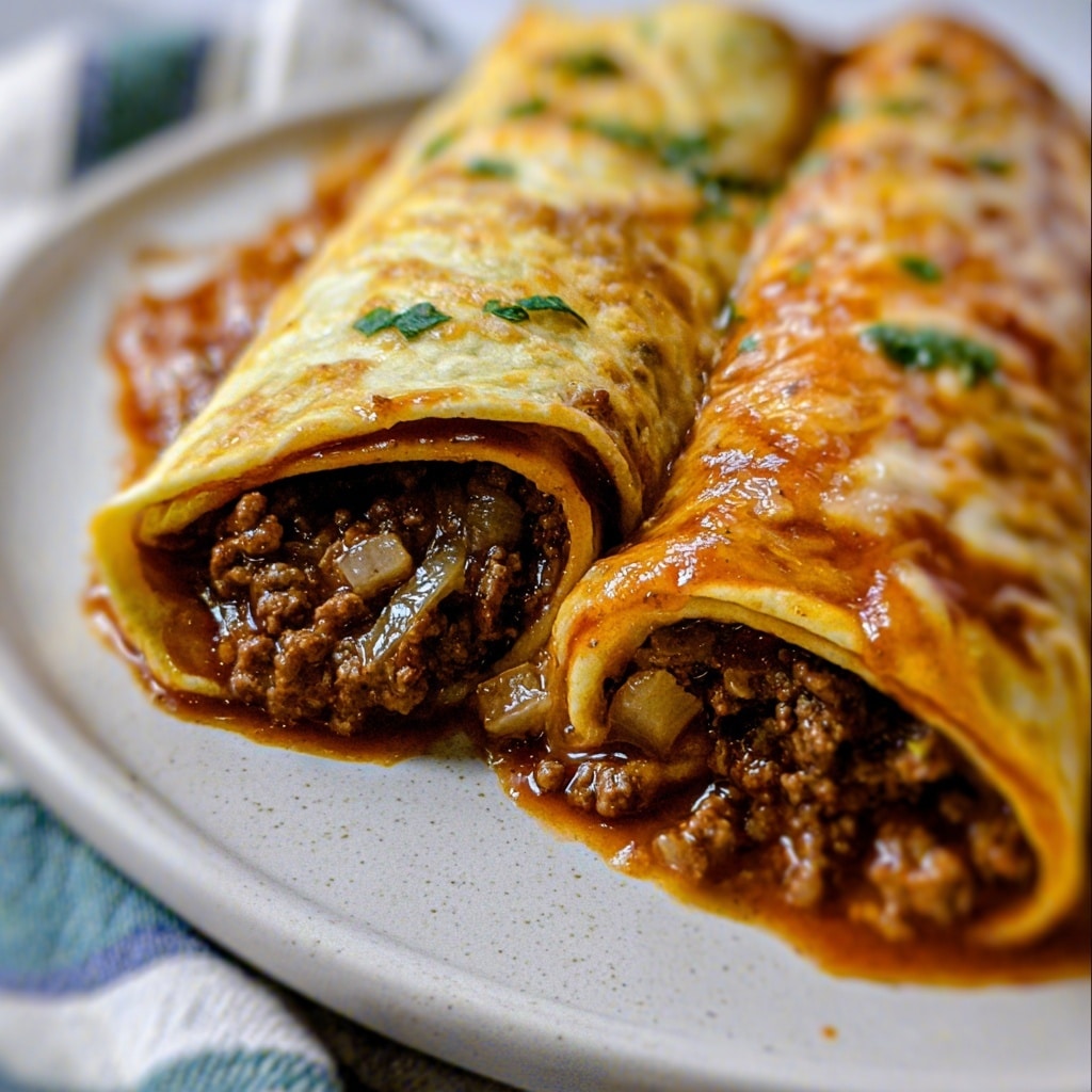 Beef and Cheese Chimichangas Recipe - Recipe Image