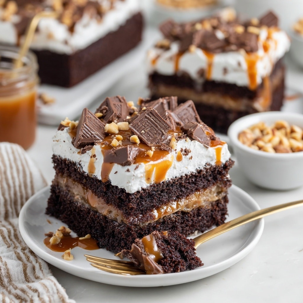 Heath Bar Poke Cake Recipe - Recipe Image
