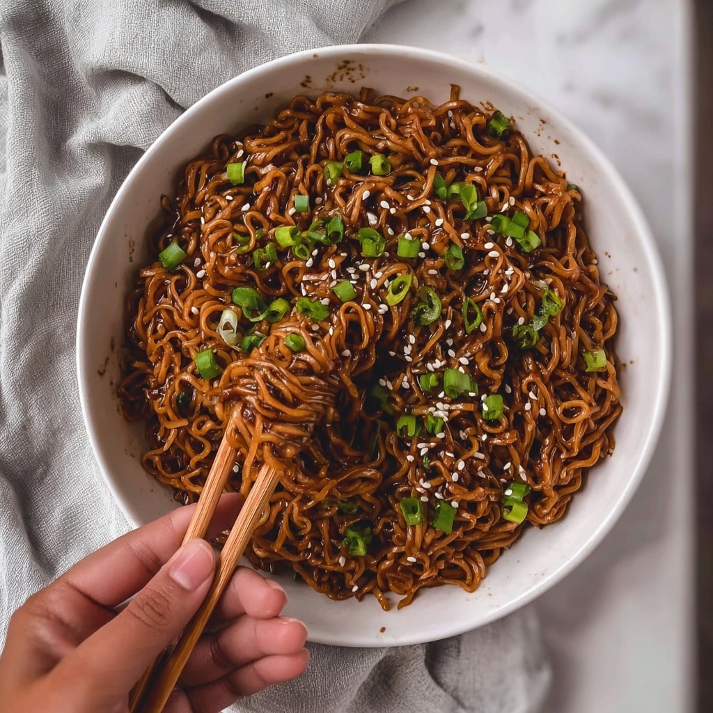 Easy Saucy Ramen Noodles Recipe - Recipe Image