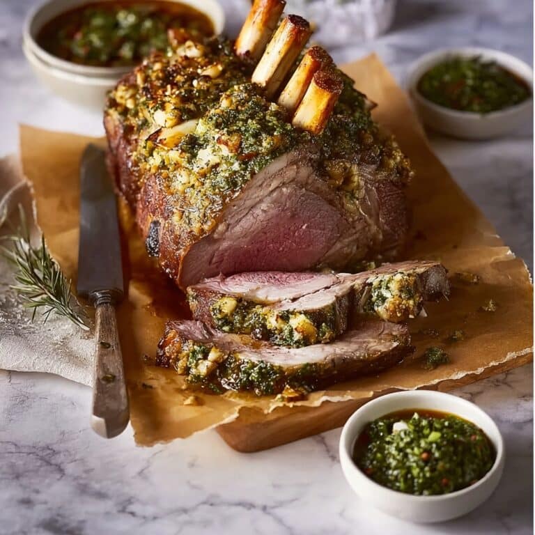 Buttermilk Brined Lamb With Mint and Pistachio Relish Recipe