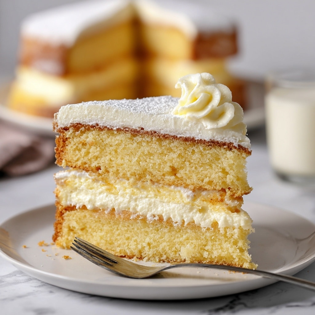 Vanilla Custard Cake Recipe - Recipe Image