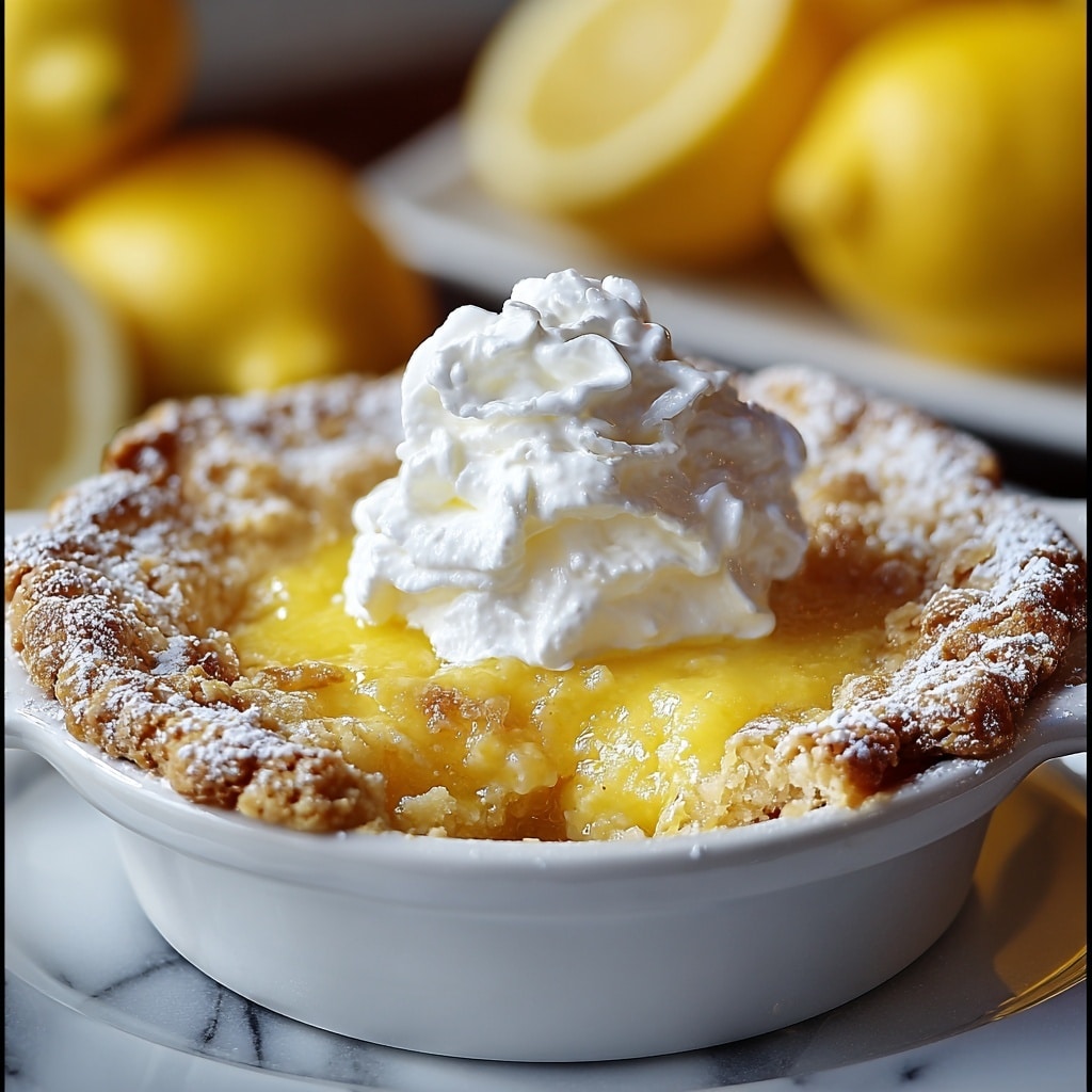 Magic Lemon Cobbler Recipe - Recipe Image