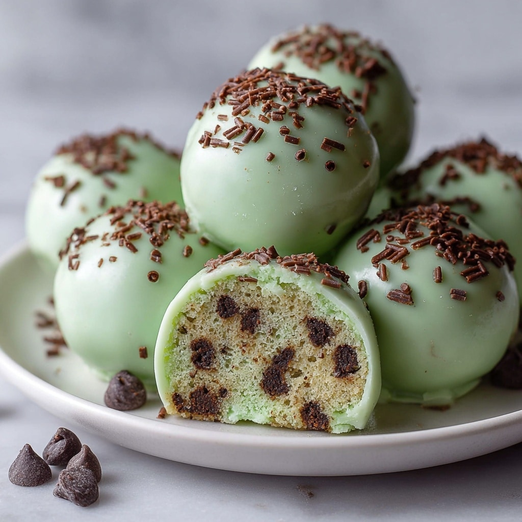 Mint Chocolate Chip Protein Balls Recipe - Recipe Image