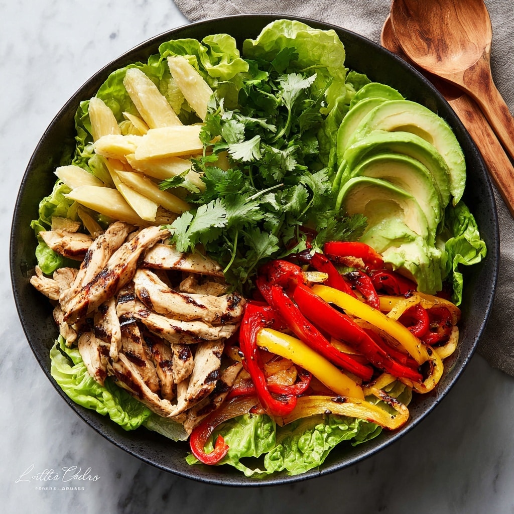 Grilled Chili Lime Chicken Fajita Salad Recipe