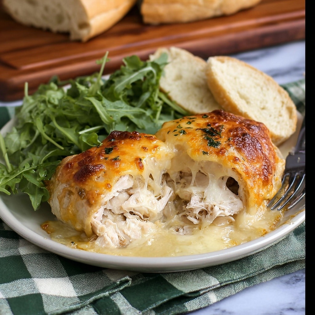 Chicken Stuffed Crescent Rolls with Creamy Cheese and Onion Recipe - Recipe Image