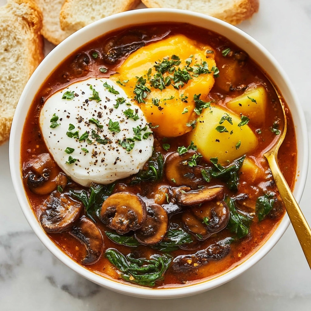 Vegetarian Crockpot Lasagna Soup Recipe - Recipe Image